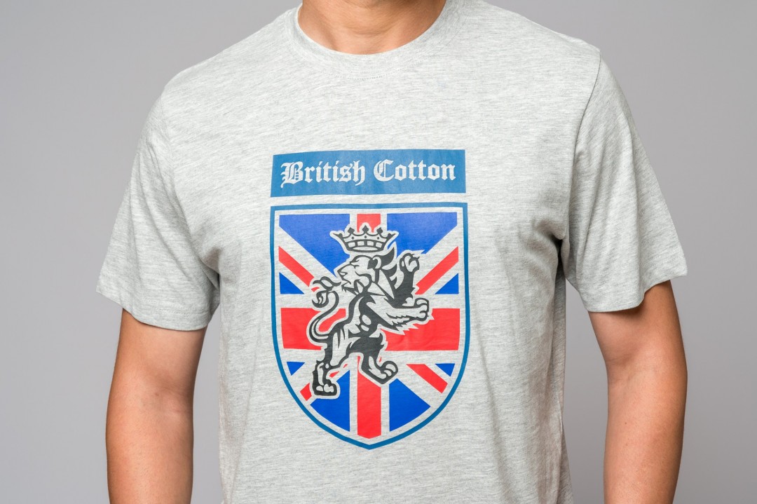 CAMISETA ESCUDO LEON GRIS