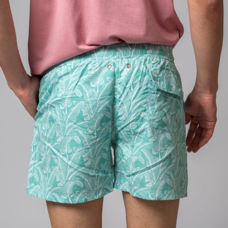 MAILLOT DE BAIN FEUILLES D'EAU VERTES