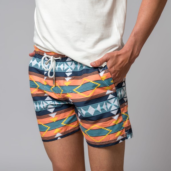 MAILLOT DE BAIN GÉOMÉTRIQUE MULTICOLORE
