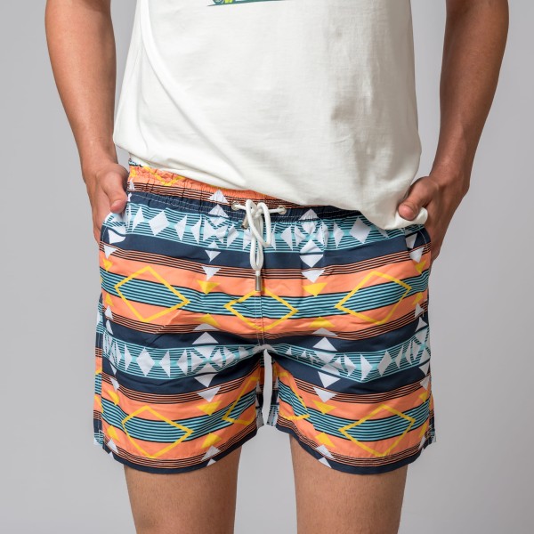 MULTICOLORED GEOMETRIC SWIMSUIT 2
