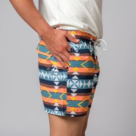 MULTICOLORED GEOMETRIC SWIMSUIT