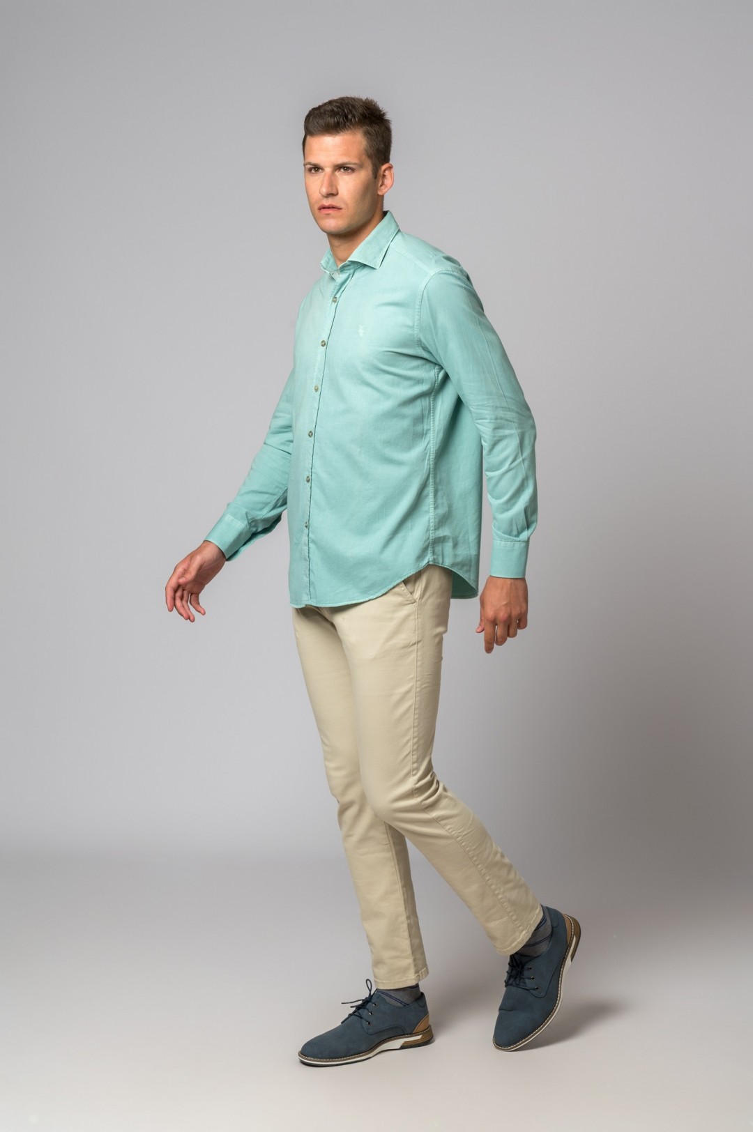 CAMISA AGUAMARINA