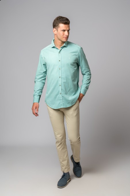 CAMISA AGUAMARINA