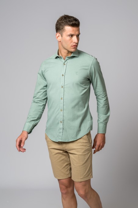 CAMISA VERDE GRISACEO