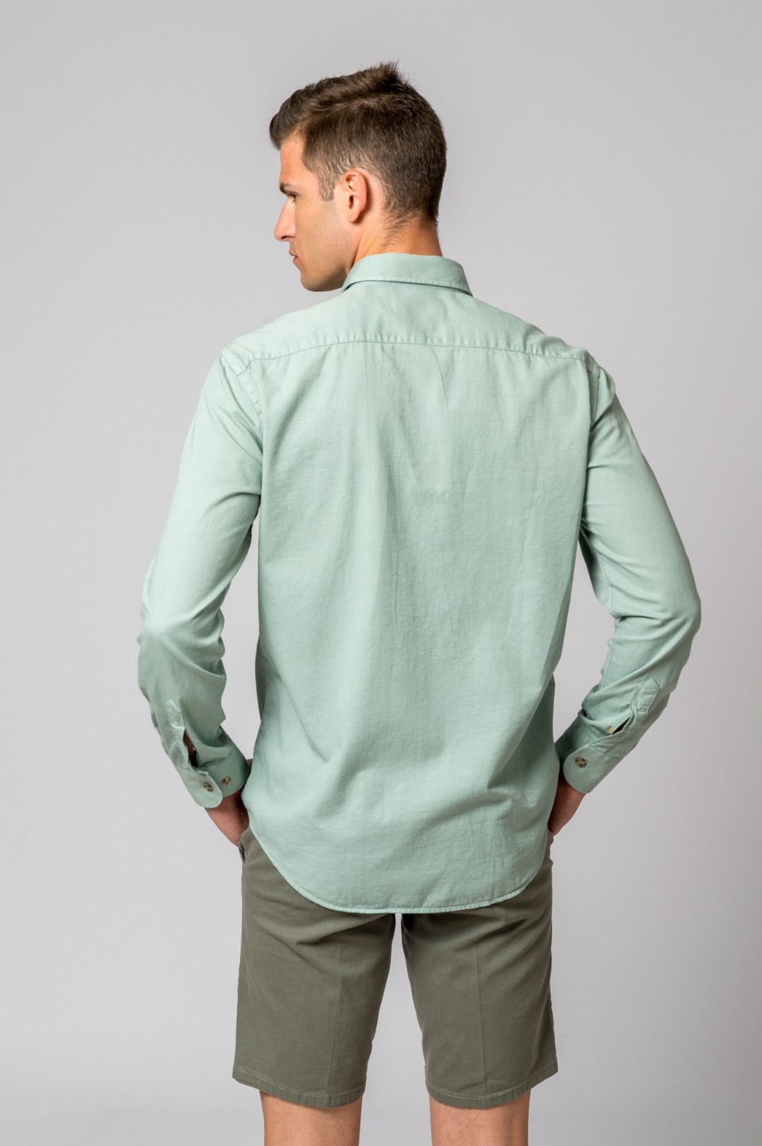 SOBRECAMISA BOLSILLOS VERDE AGUA