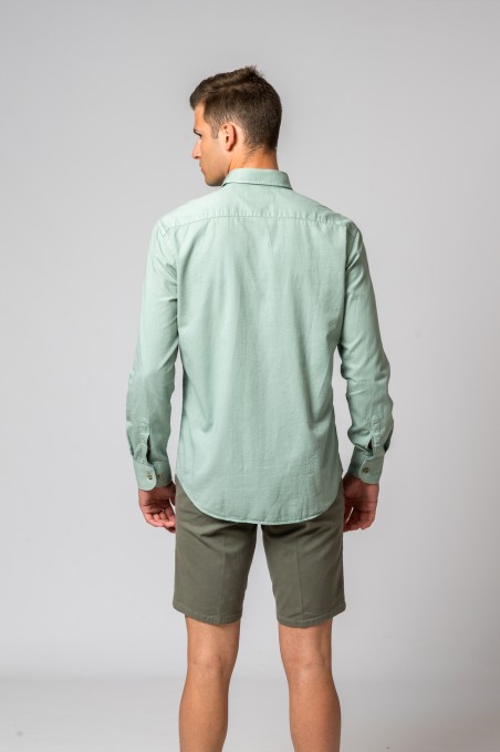 BOLSOS DA CAMISOLA VERDE-ÁGUA
