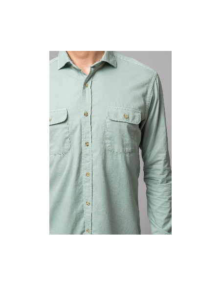 SOBRECAMISA BOLSILLOS VERDE AGUA
