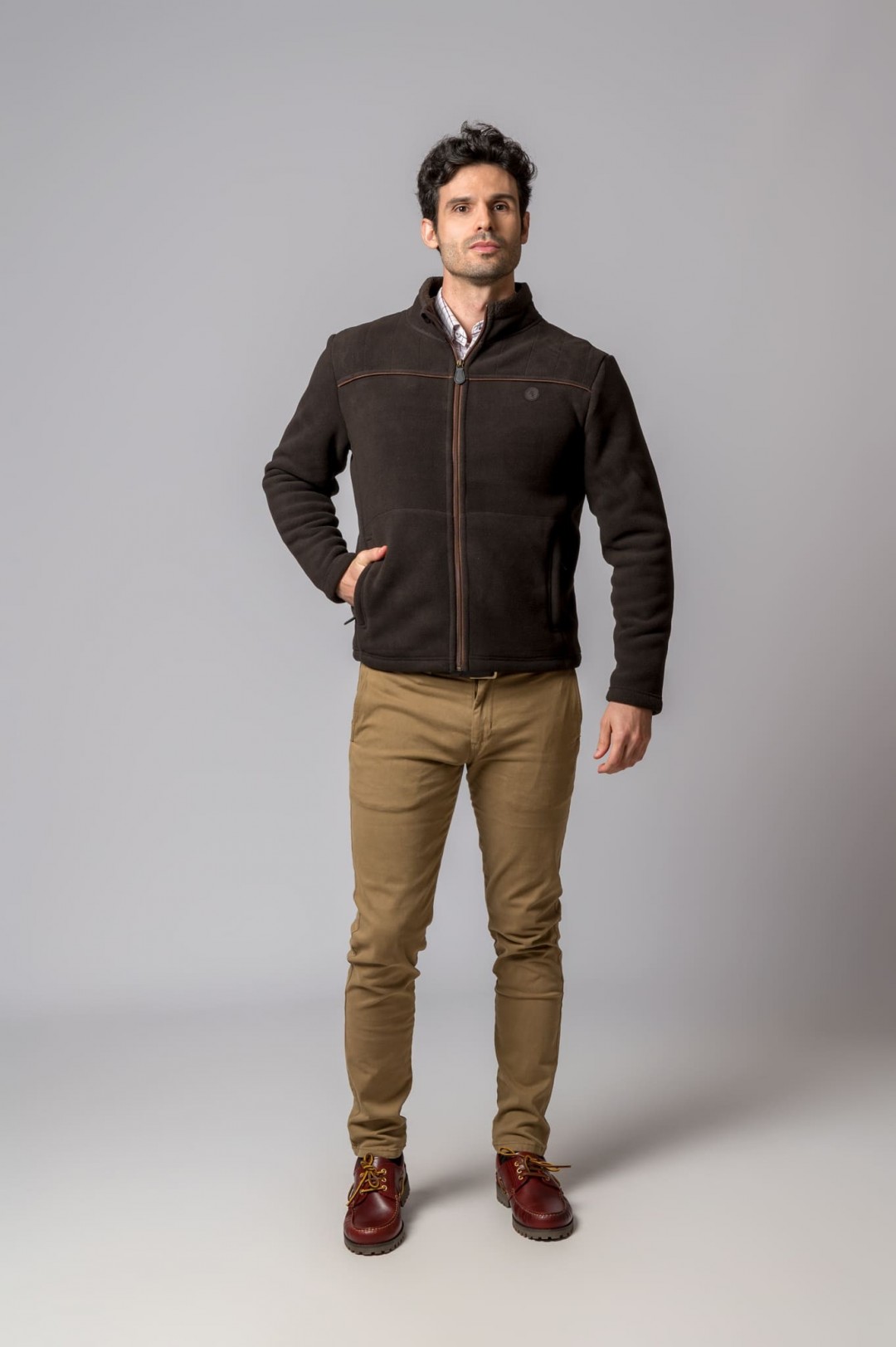 CHAQUETA POLAR ORLEANS MARRON