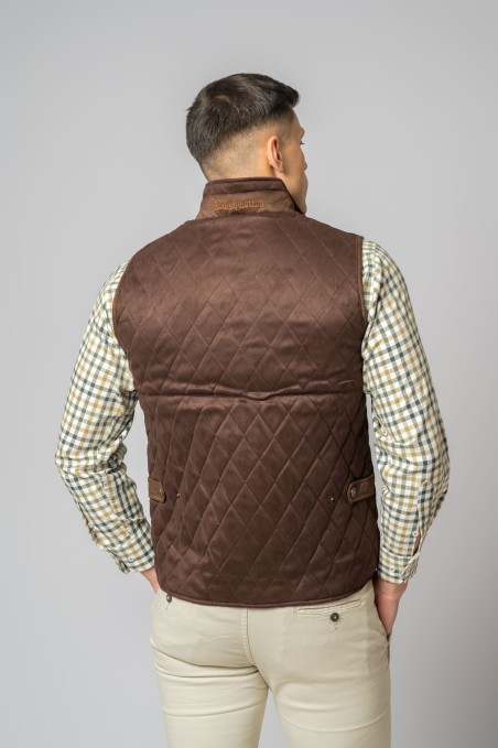 BROWN SUEDE VEST