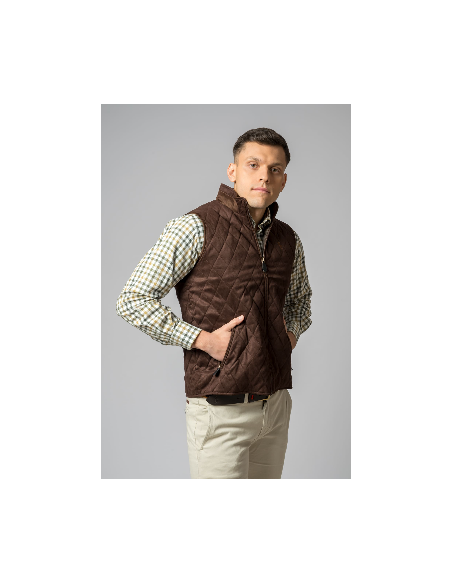 BROWN SUEDE VEST