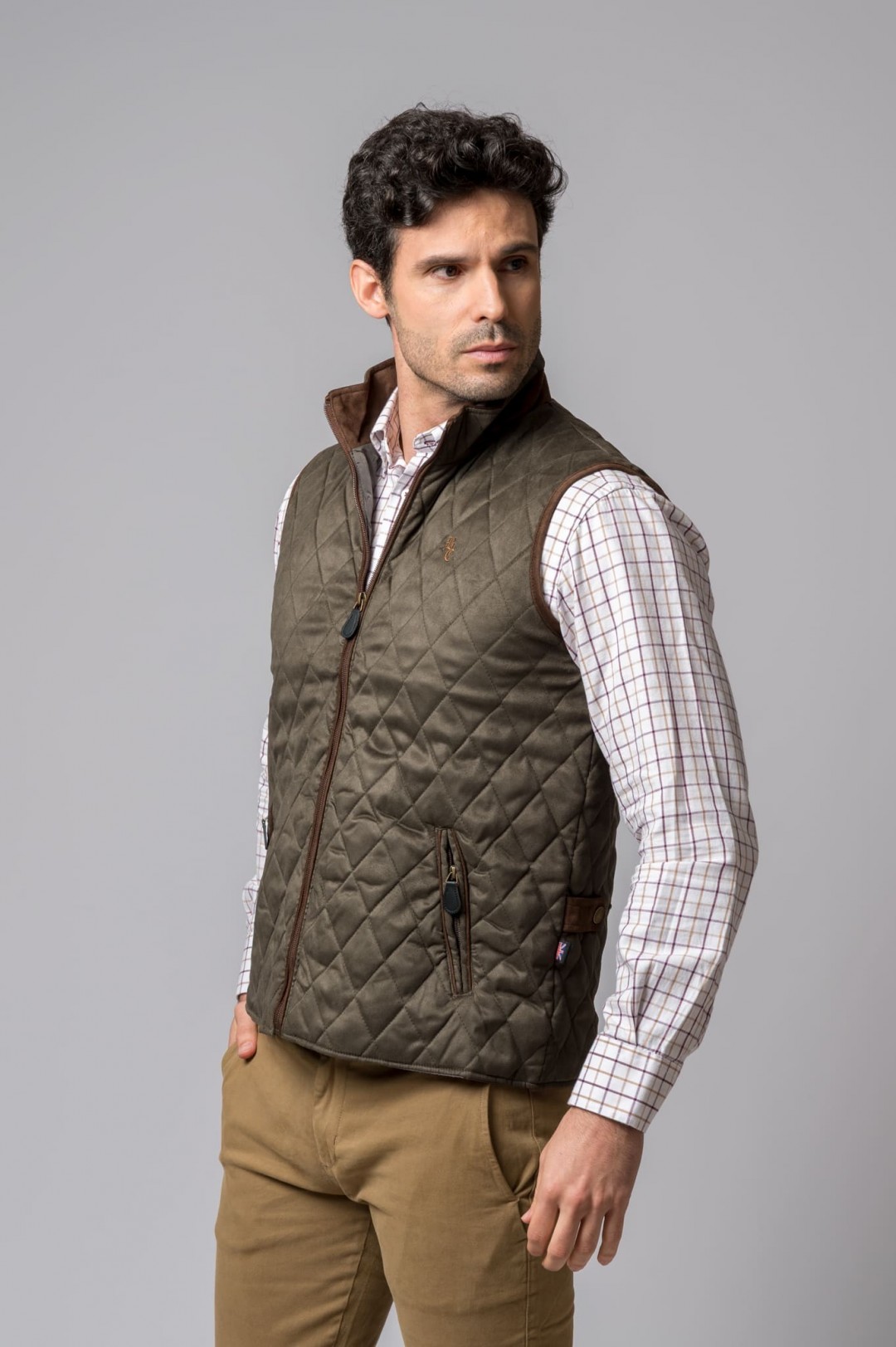 GREEN MURGER SUEDE VEST