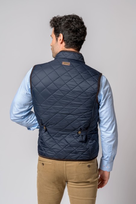 CHALECO MELTON AZUL MARINO