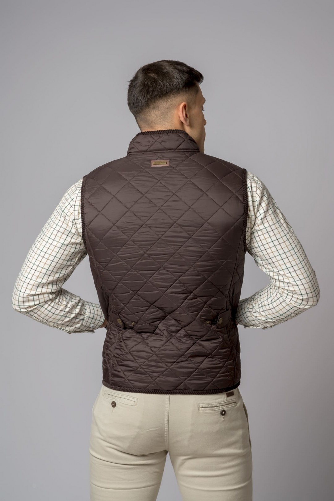 BROWN MELTON VEST