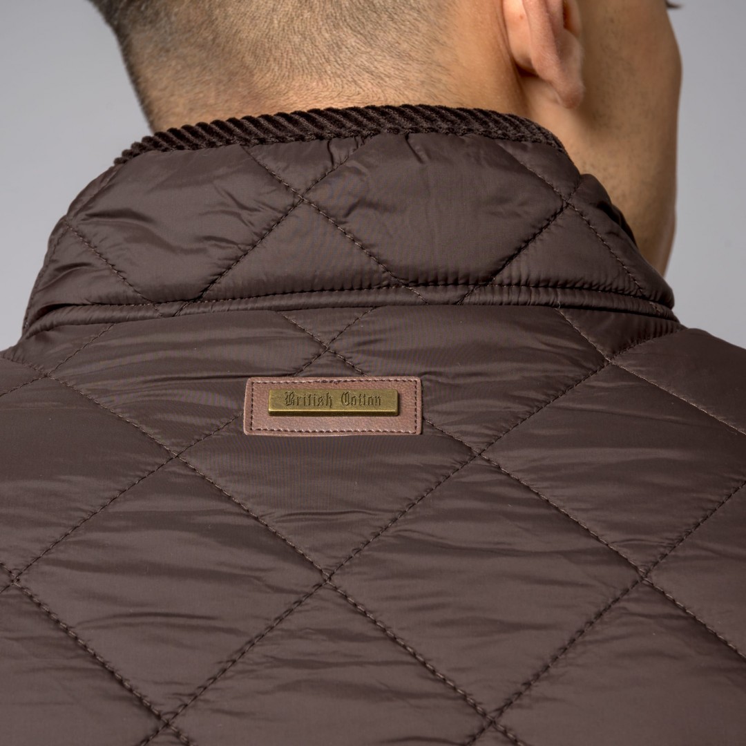 BROWN MELTON VEST