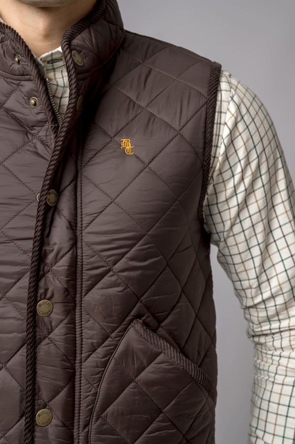 BROWN MELTON VEST 2