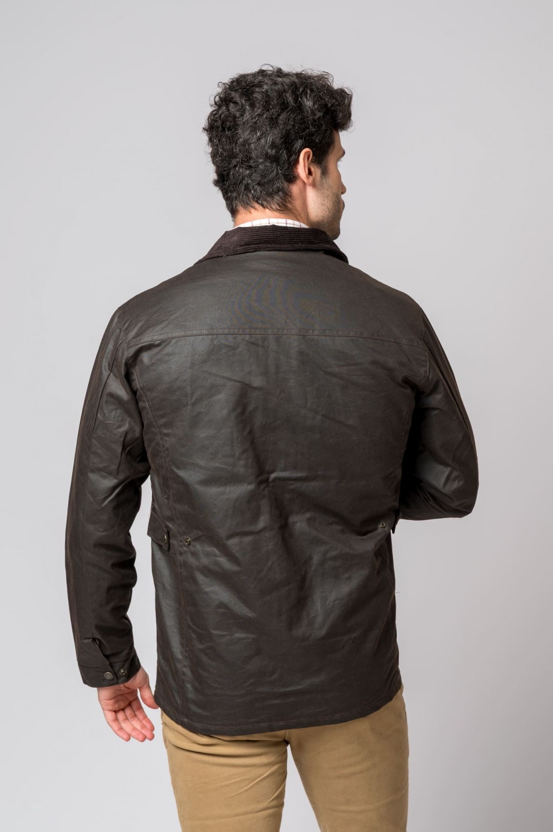 CHAQUETA ENCERADA BIKER