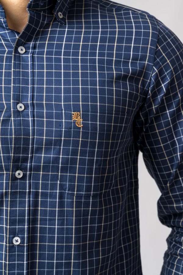 CAMISA DE CUADROS AZUL MARINO 2