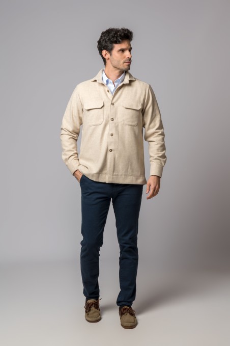 BEIGE OVERSHIRT