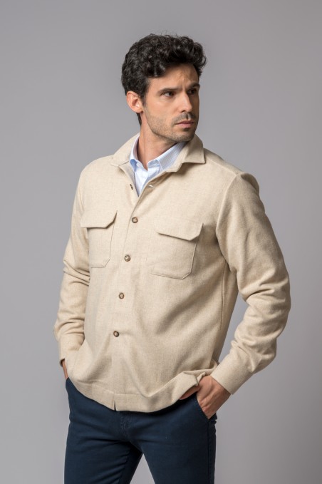BEIGE OVERSHIRT
