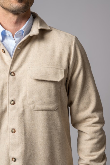 BEIGE OVERSHIRT
