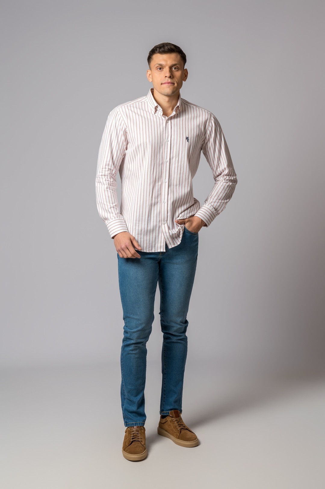 CAMISA RYAYAS BORGOÑA