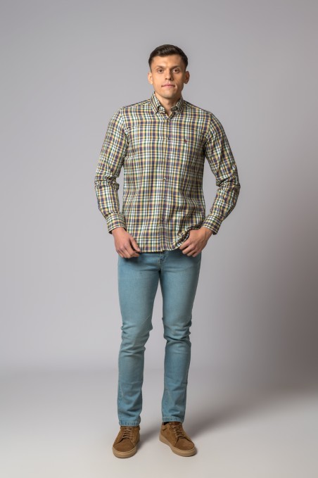 CAMISA CUADROS MULTICOLOR