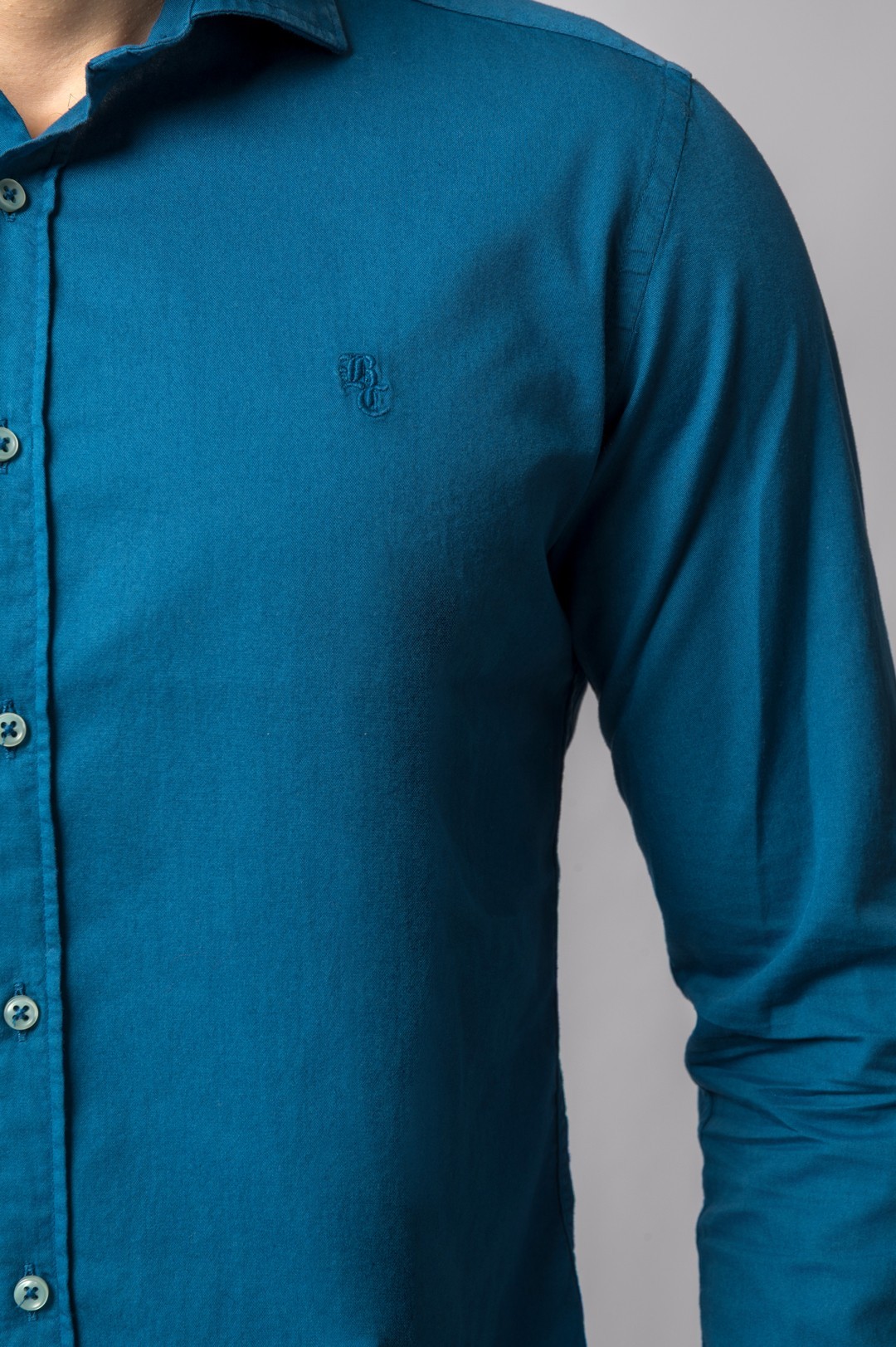 CAMISA AZUL PETROL