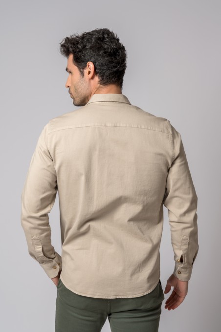 SOBRECAMISA BOLSILLOS CREAM