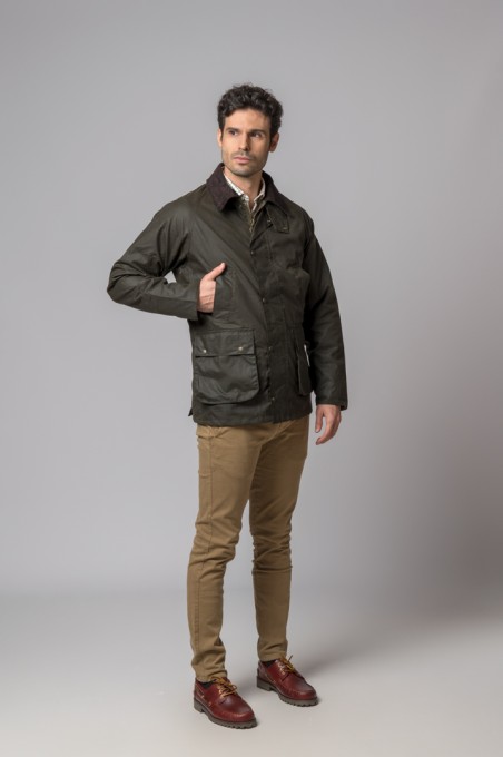 CHAQUETA ENCERADA WAX SLIM FIT