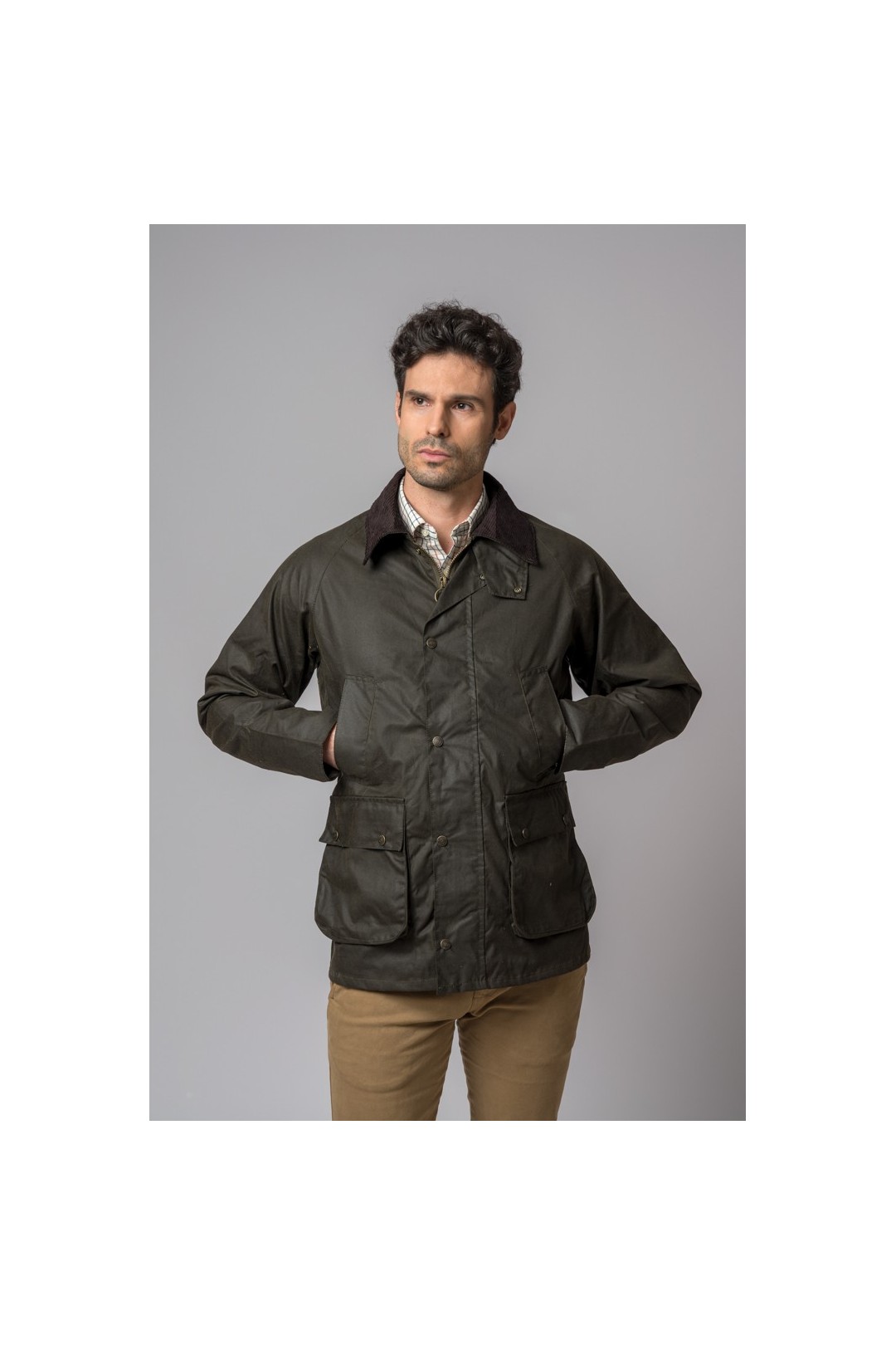 CHAQUETA ENCERADA WAX SLIM FIT