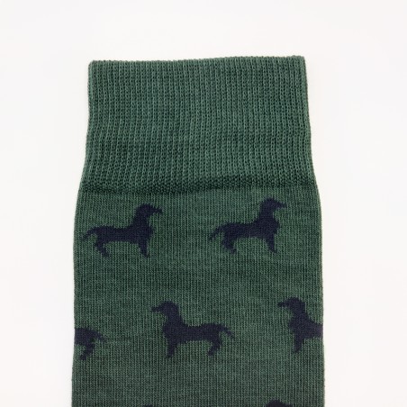 GREEN DACHSHUND SOCK