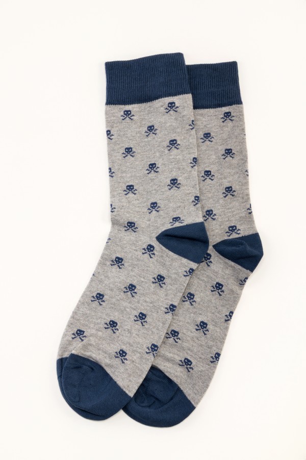 GREY SKULL SOCK 2