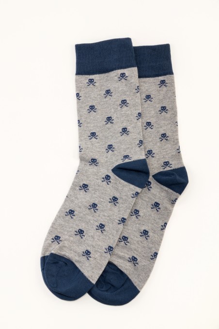 CALCETIN CALAVERA GRIS