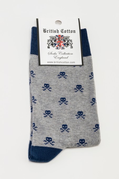 CALCETIN CALAVERA GRIS