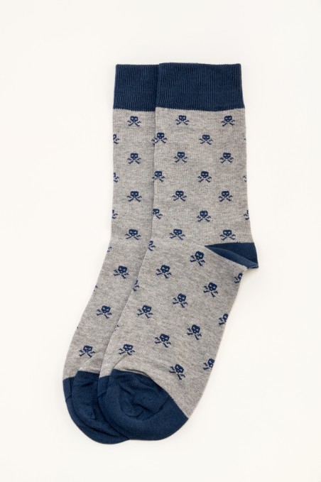 CALCETIN CALAVERA GRIS