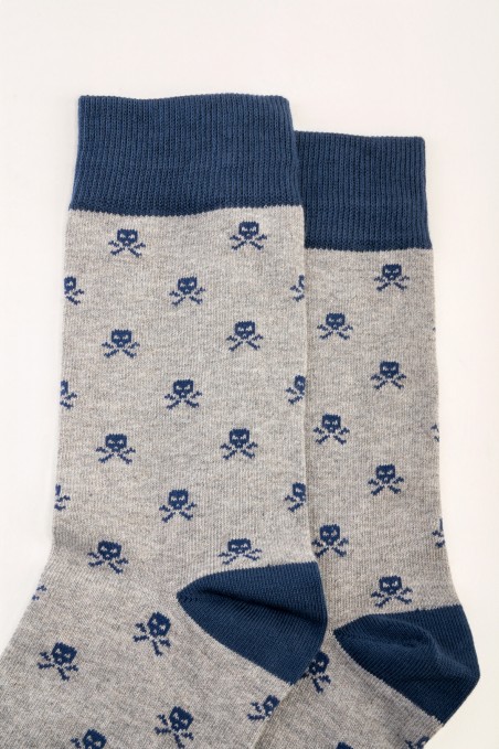 CALCETIN CALAVERA GRIS