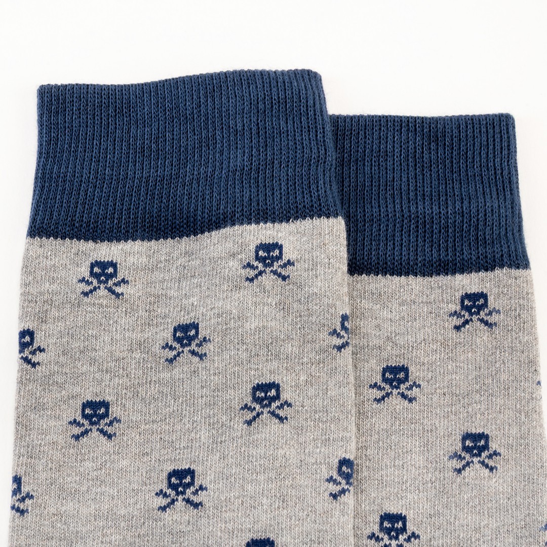 CALCETIN CALAVERA GRIS