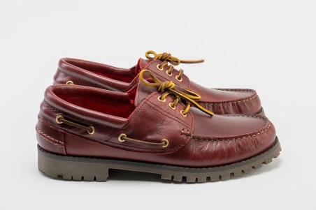 ZAPATO NÁUTICO PIEL GRANATE