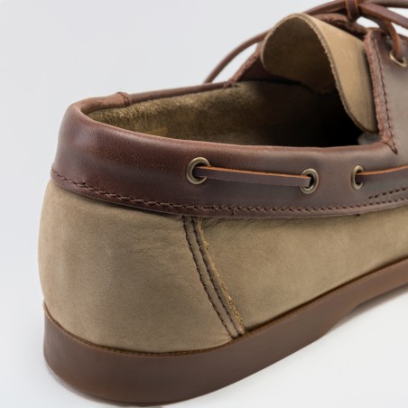 ZAPATO NÁUTICO PIEL VERDE KAKI