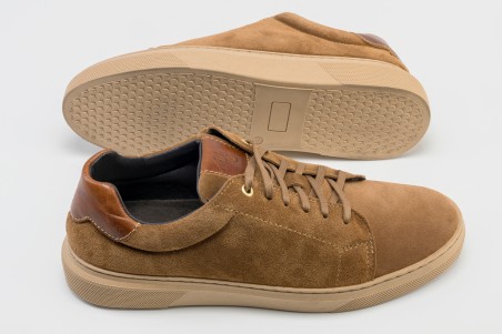 ZAPATILLA PIEL CAMEL