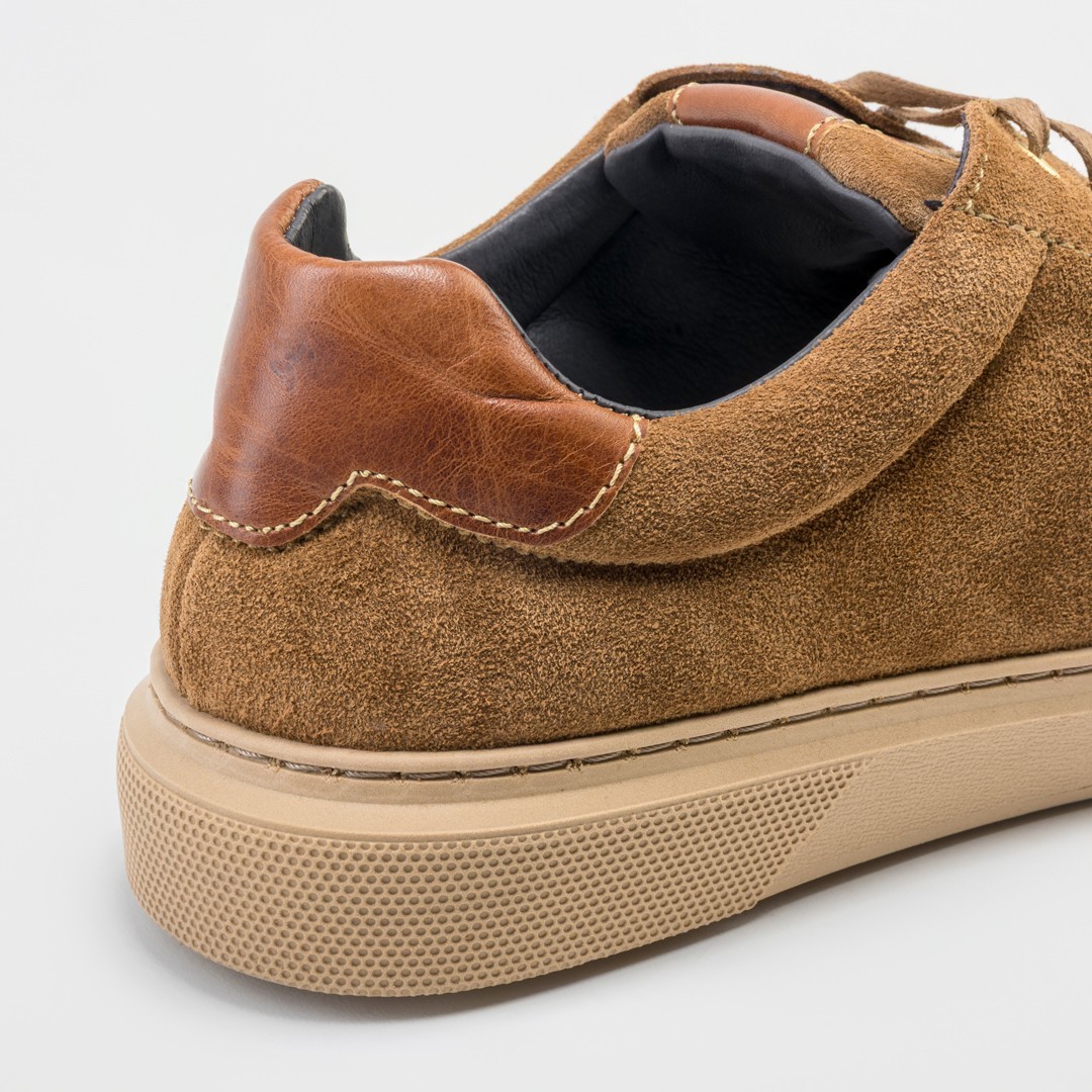 ZAPATILLA PIEL CAMEL