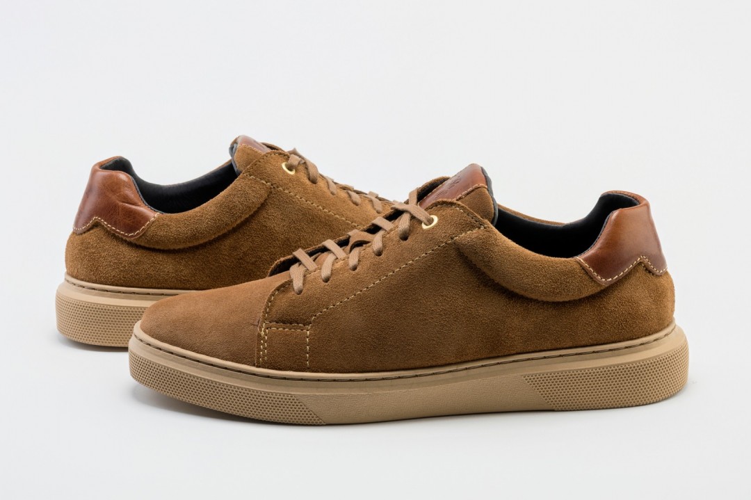 ZAPATILLA PIEL CAMEL