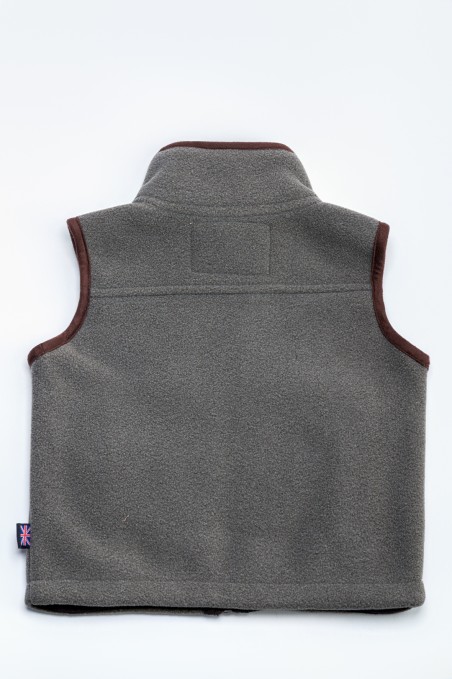 GREY CHILDREN'S FLEECE VEST