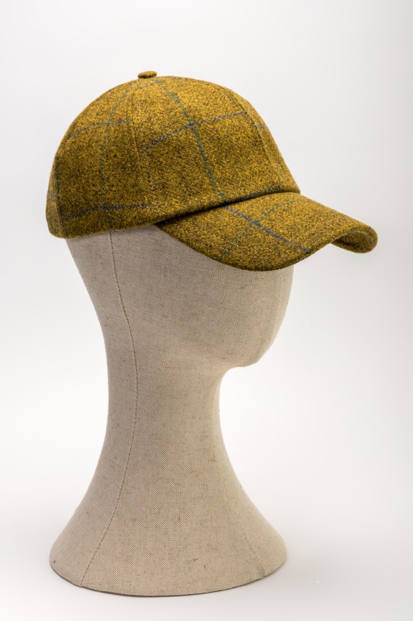 GORRA BASEBALL TWEED VERDE OLIVA