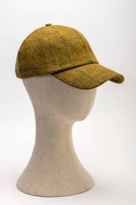 GORRA BASEBALL TWEED VERDE OLIVA