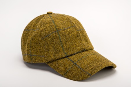 GORRA BASEBALL TWEED VERDE OLIVA