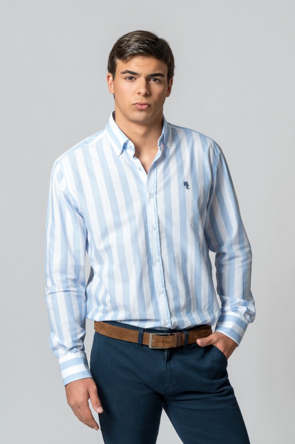 CAMISA RAYAS BLUE