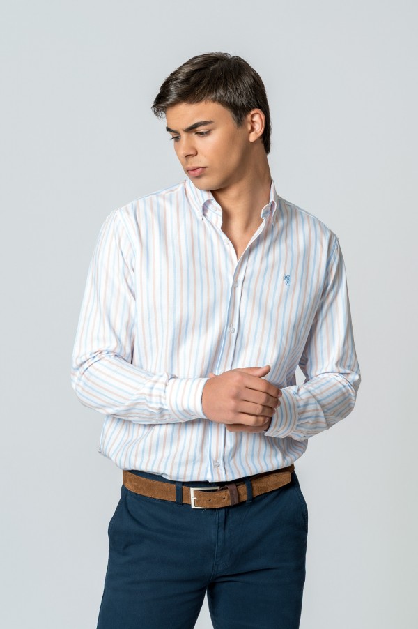 CAMISA RAYAS PASTEL 2