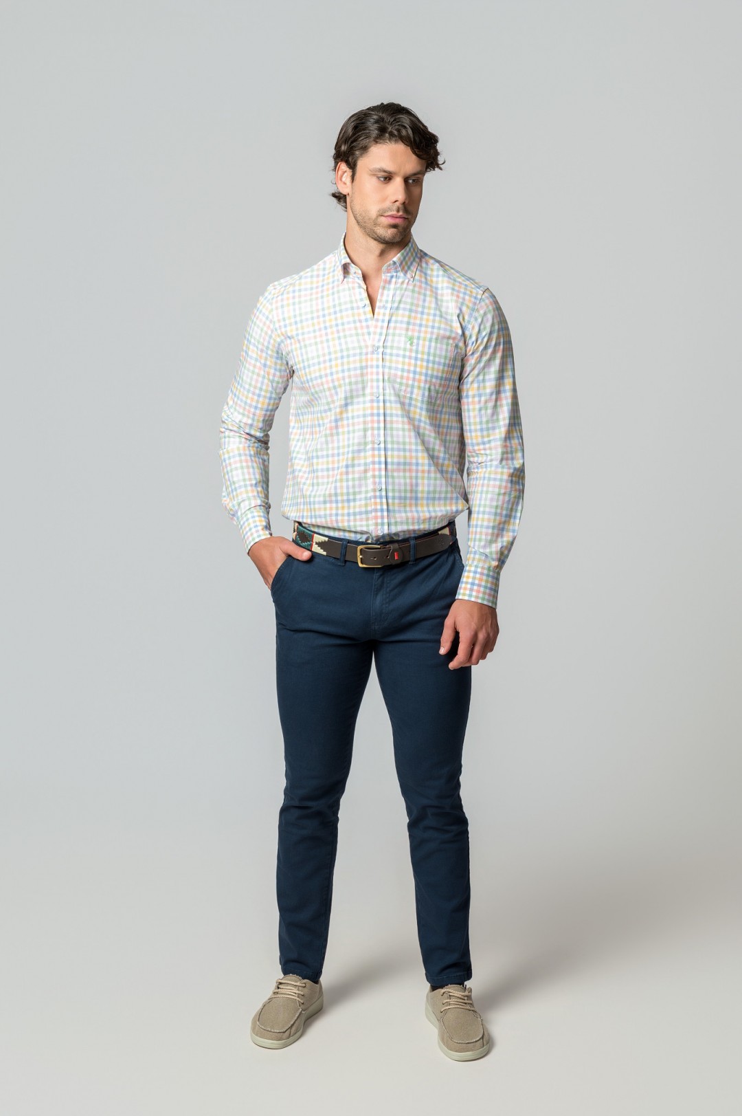 CAMISA CUADROS MULTICOLOR