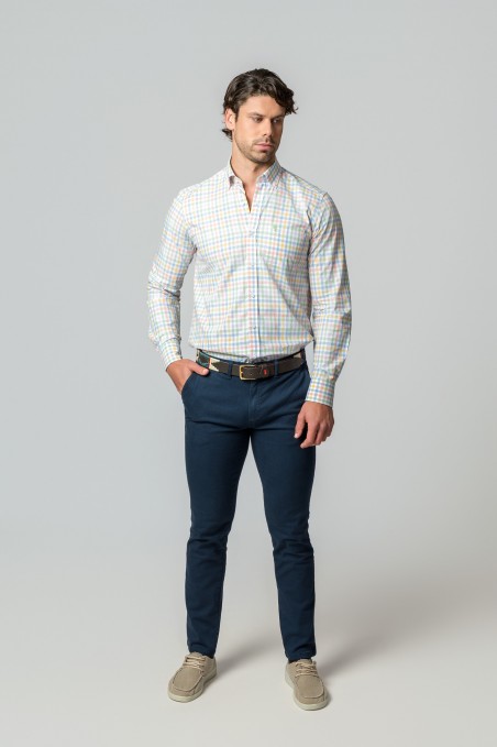 CAMISA CUADROS MULTICOLOR